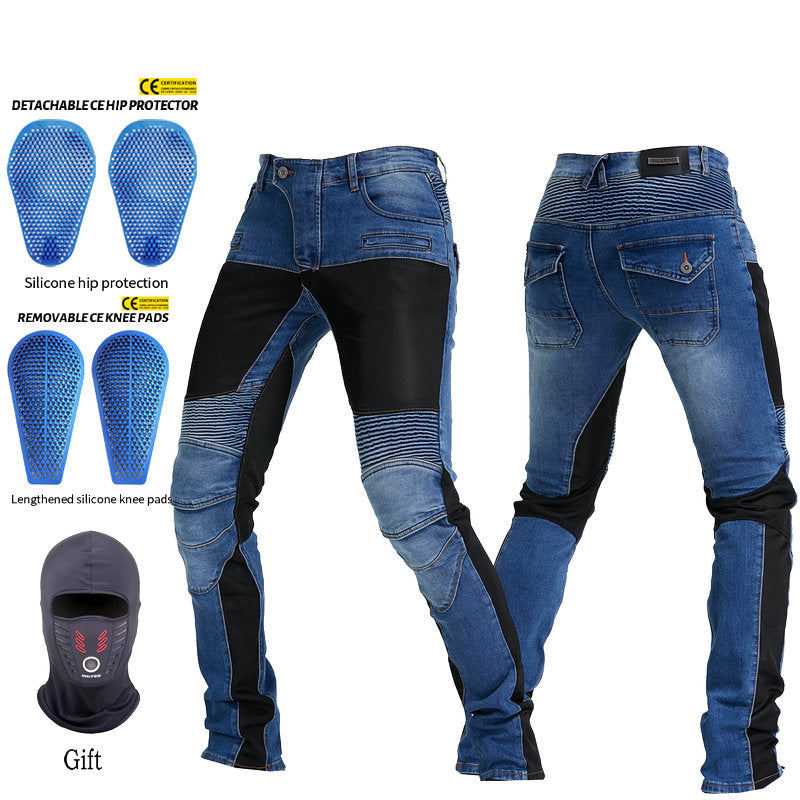 NEW BRAND Fashionable 4 season motorcycle leisure pants off-road motorcycle  outdoor riding jeans with protective equipment knee - AliExpress